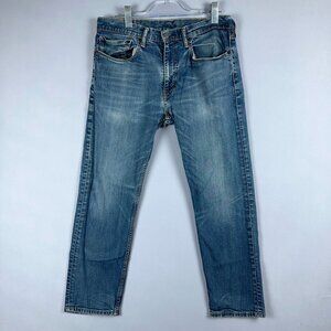 Levis 502 Jeans Straight Leg Womens Size W34 L30 High Rise Medium Wash Blue